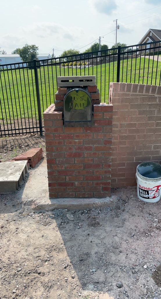 Brick Mail Box