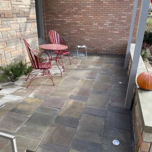 outdoor brick patio 